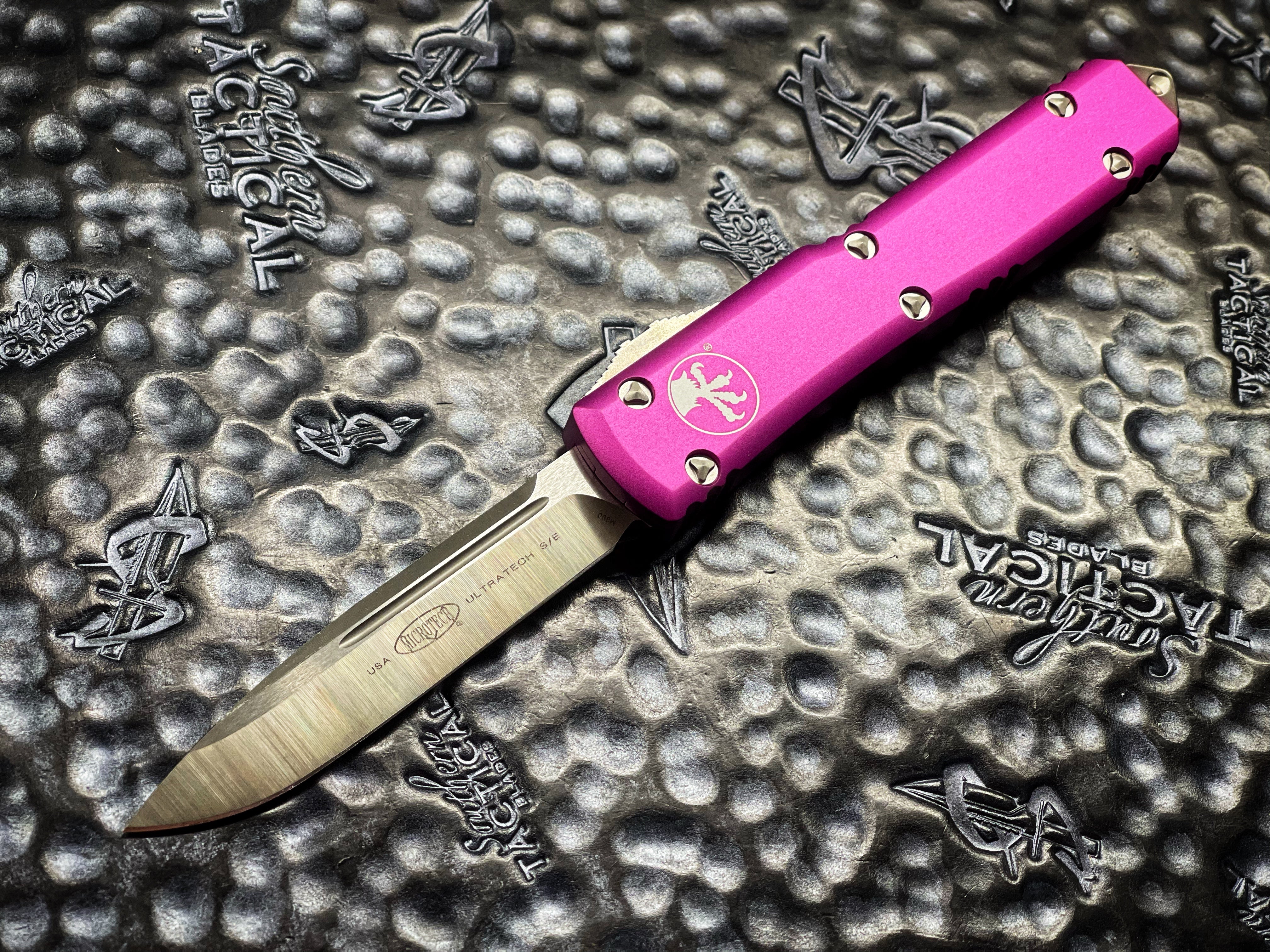 Microtech Ultratech S/E Satin Standard Violet Chassis | Southern Blades