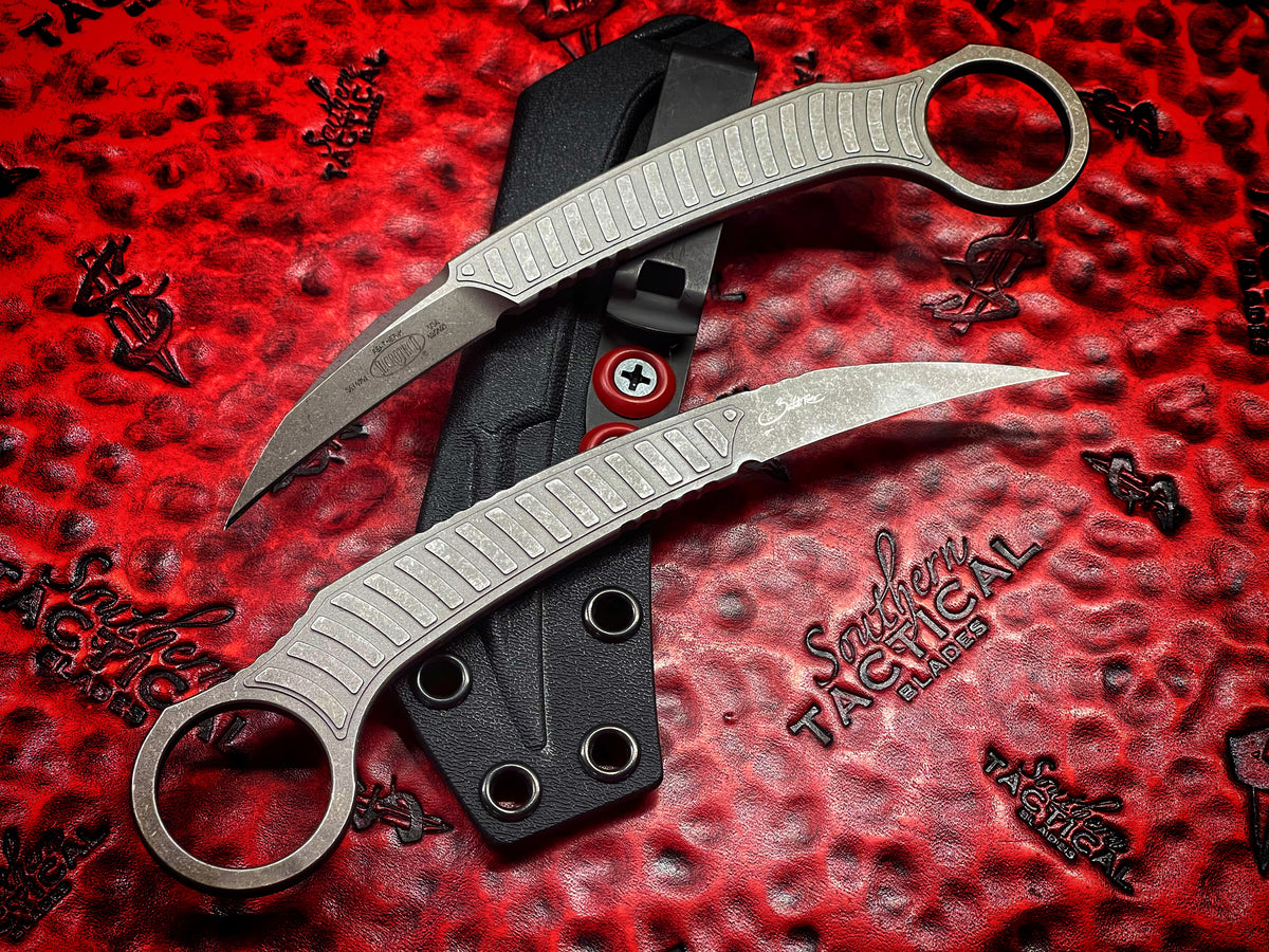 Microtech Bastinelli Knives Feather Fixed Blade Apocalyptic Standard
