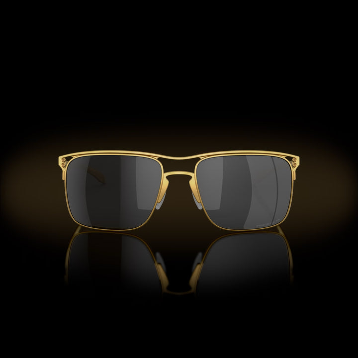 Oakley Holbrook Ti Satin Gold Sunglasses W/ Prizm Black Polarized Lens
