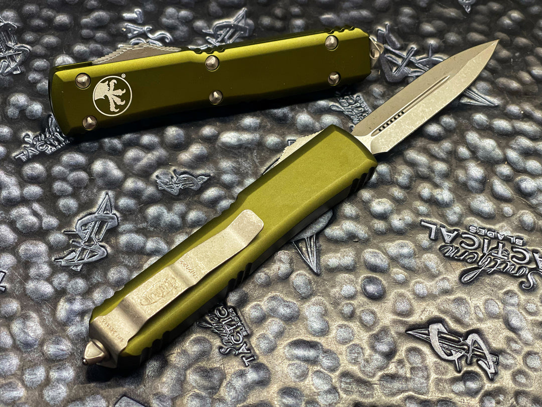 Microtech Ultratech Double Edge Apocalyptic Standard OD Green