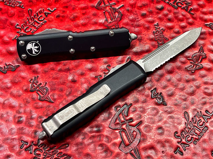 Microtech UTX85 Single Edge Apocalyptic Part Serrated