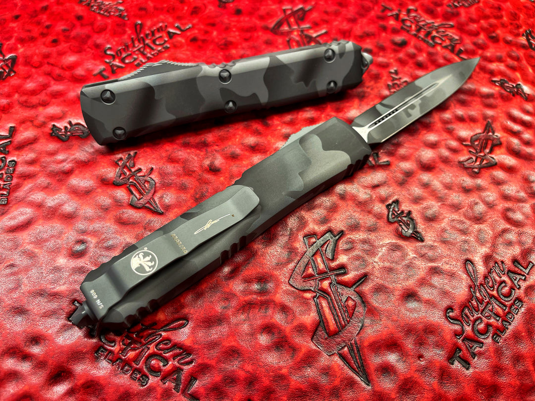 Microtech Ultratech D/E Urban Camo Standard OTF Knife