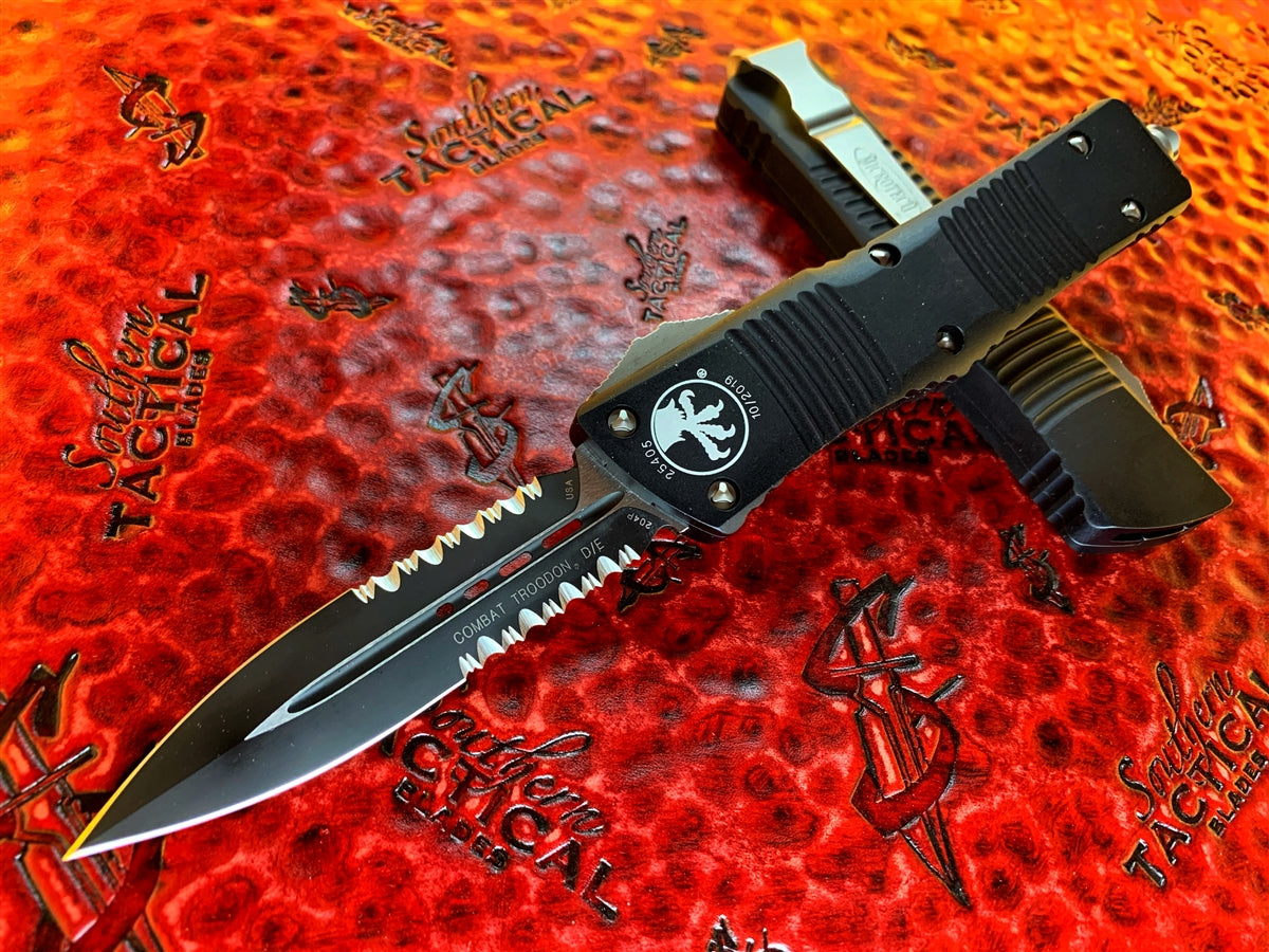 Microtech Combat Troodon Double Edge Part Serrated
