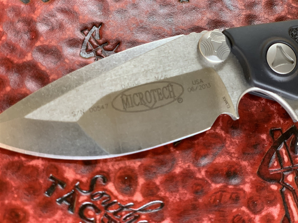 Microtech DOC Manual Flipper Stonewashed Standard – SouthernBlades