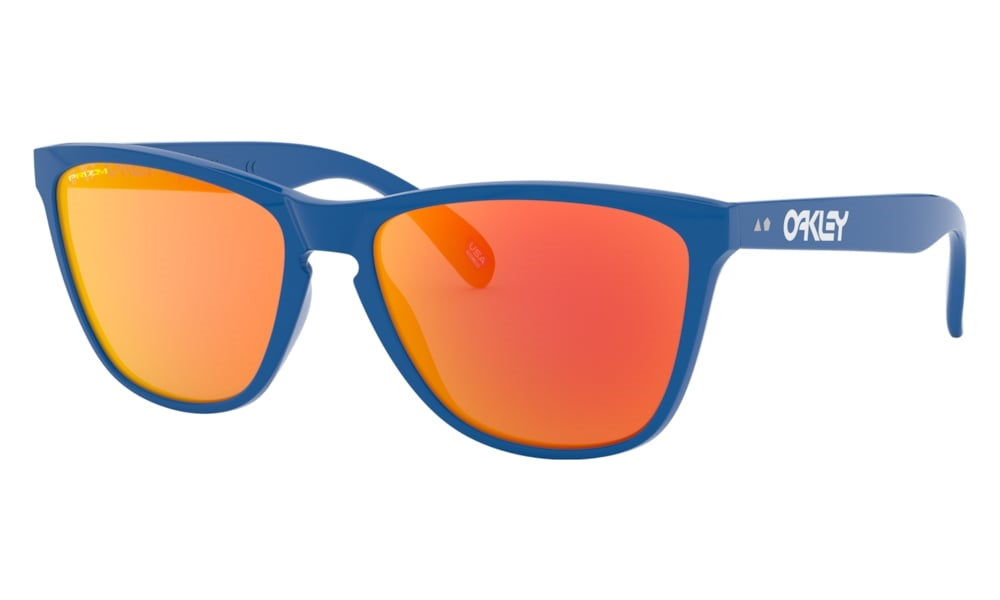 Oakley Frogskins 35th Anniversary Sunglasses - Primary Blue w/ Prizm Ruby